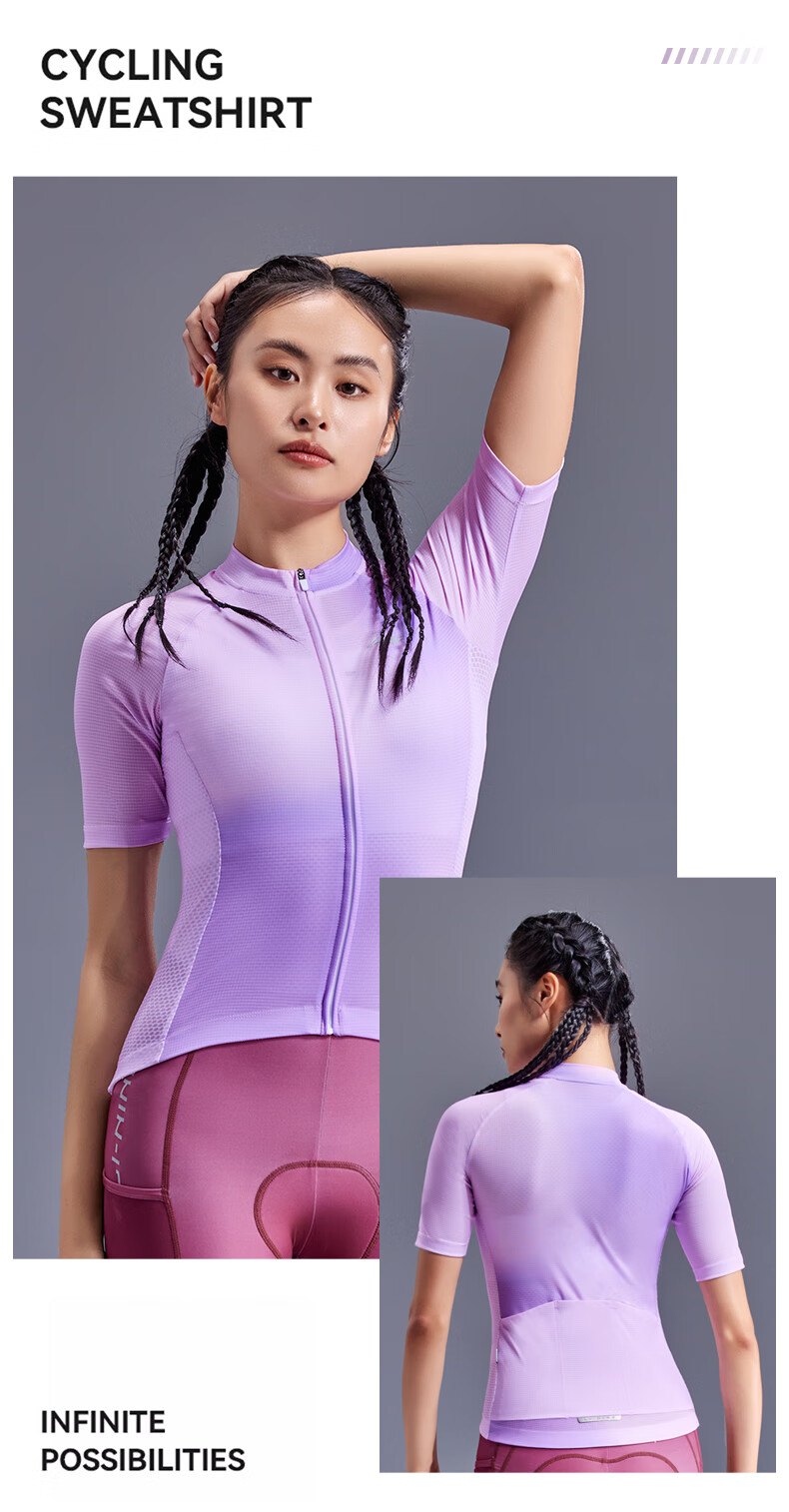 LI-NING Women's Cycling Jersey Short Sleeve Summer Breathable Quick-Dry Sweat-Wicking Sun Protection Road Bike Cycling Gear 11