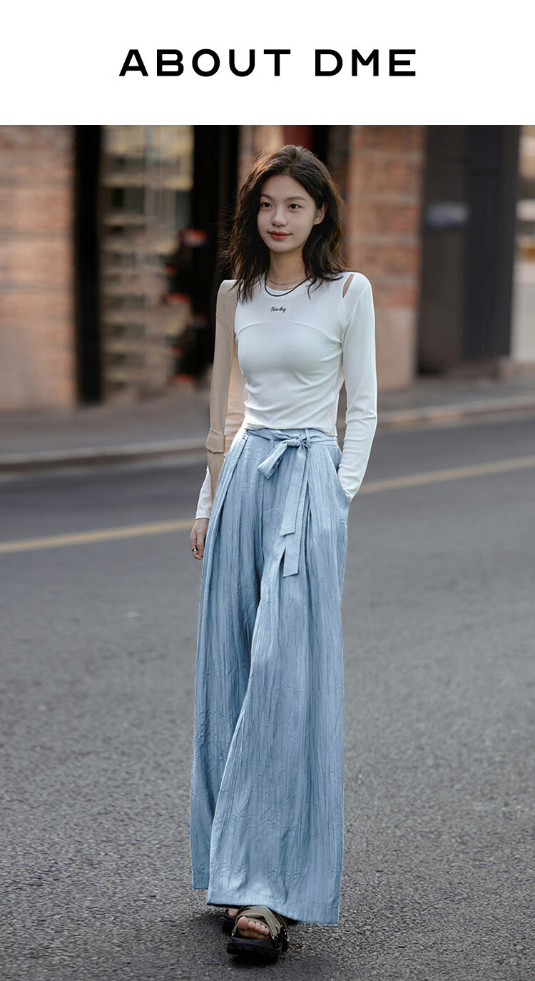 Dme [Lazily Casual Pants] Autumn Style, Relaxed Fit, Textured Design, Versatile Casual Pants for Wome 1
