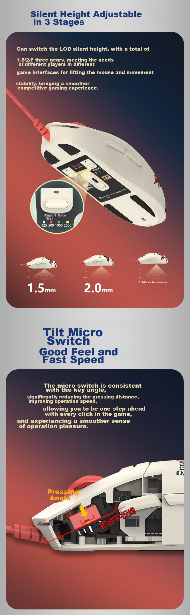 A4TECH ES72Ultra, Large Hand, Symmetrical, Wired Mouse, Gaming Mouse, E-Sports Mouse, Lightweight Gaming Mouse, Delta, Wild Tribe, Reverse Explorer, Wired 4