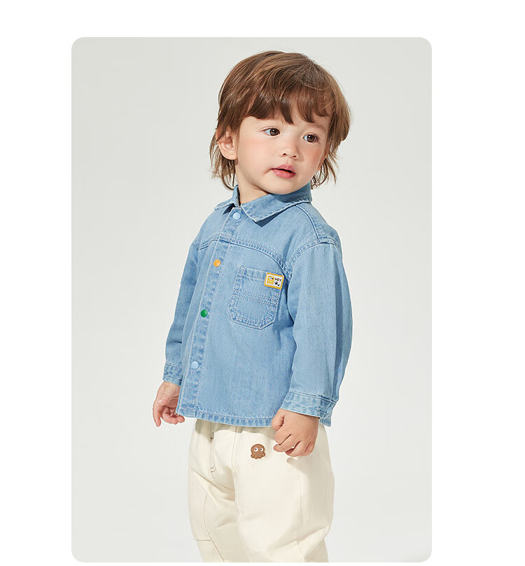 Balabala Baby Shirt Toddler Boys Spring Fashion Cute Top Mall Same Style 10