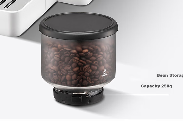 Delonghi Coffee Machine Bean Hopper, Fully Automatic Home Coffee Maker R5, Freely Replaceable Bean Hopper, Rivelia Series, Sealed Canister for Coffee Beans, 250g Large Capacity, Accessory 1
