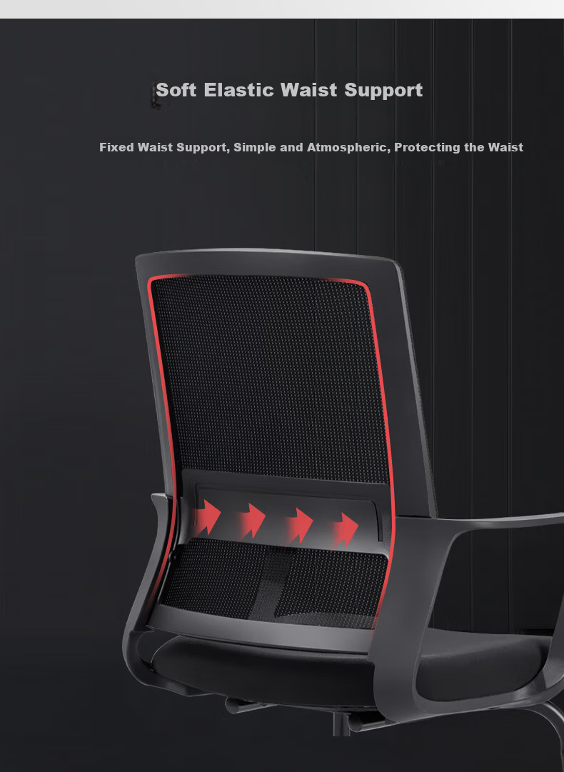 Deli 87091 Computer Chair, Ergonomic Office Chair for Writing And Study, Home Office Chair, Swivel Chair, Staff Meeting Chair 3