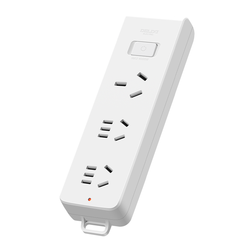 DELIXI 16A High-Power Air Conditioner Socket/power Strip/extension Cord with 3-Outlet Master Switch, Wireless, No Cord
