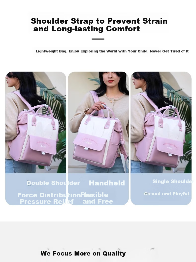 FENYE Diaper Bag Backpack, Large Capacity, Lightweight, for Mothers And Babies, Travel-Friendly, Stain-Resistant, Water-Repellent, Crossbody Bag 8