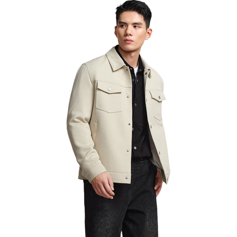 HLA Jacket for Men, POWER YOUNG Series, Lapel Windproof Coat for Men, Spring And Autum