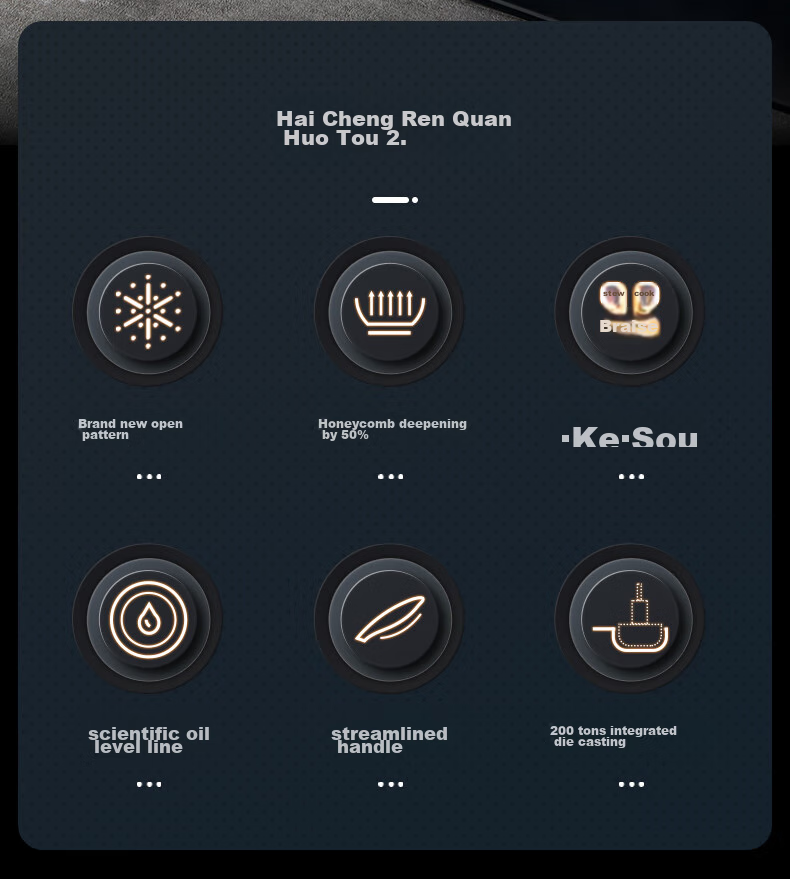 COOKER KING Wok, Honeycomb Pattern 304 Stainless Steel Flat Bottom Non-Stick Wok, Double-Sided Screen Wok, 34CM 3