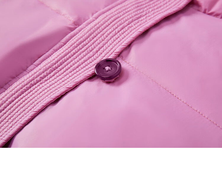 Dme [Dopamine Rose Pink] Winter Hooded Waist-Cinching Drawstring Decorated Long-Sleeve down Jacket for Wome 13