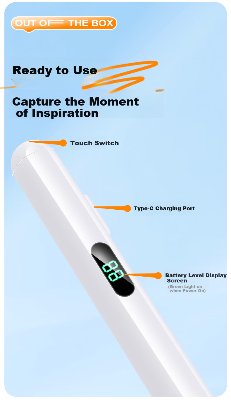 BUBM Capacitive Stylus, Android Huawei Writing Pen, Xiaomi Touch Pen, Universal M6/MatePadPro11 Honor V8/8Pro Smartphone Tablet Drawing Magnetic Touch Screen Pen Alternative 3