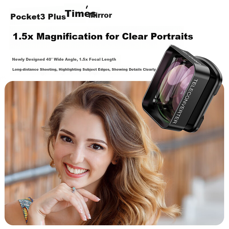 Ulanzi F35 Pocket 3 Wide-Angle Lens, аксессуар для DJI Pocket 3, совместимый с камерой Pocket 3 Action Camera, магнитный фильтр с быстрым креплением