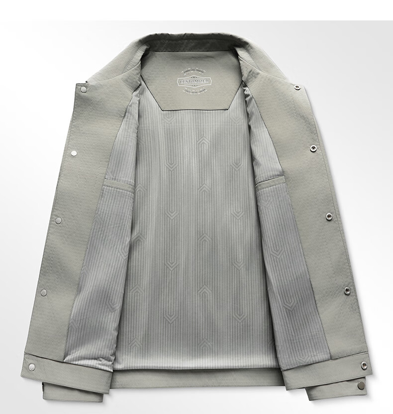 Shanshan Anti-Wrinkle Men's Spring Autumn Lapel Business Casual Jacket Workwear Coat for Middle-aged and Young Men 4