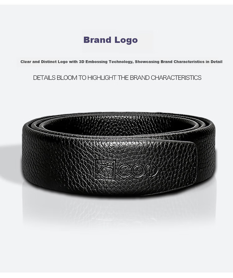 COW Men's Automatic Buckle Belt, Top-Grain Leather, Casual Jeans, Business Genuine Leather Trouser Belt, C-858 Gun Color 6