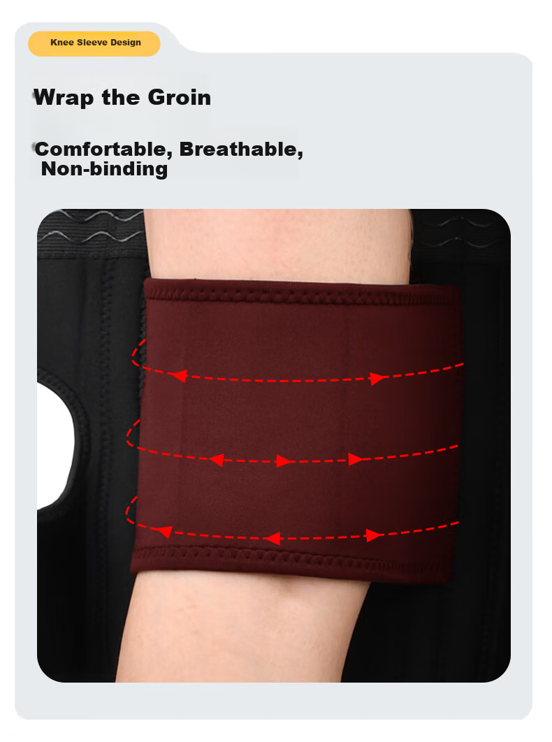 Kangmu Professional Sports Knee Pads for Meniscus Injury, Basketball, Hiking, Running, Badminton, Protective Support for Men And Women, One Pair 4