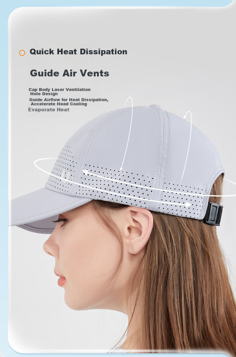 UV100 Cool-Feeling Baseball Cap for Men And Women, Lightweight Breathable UV Protection Ice Silk Sun Hat 22344 Dark Night Black 10