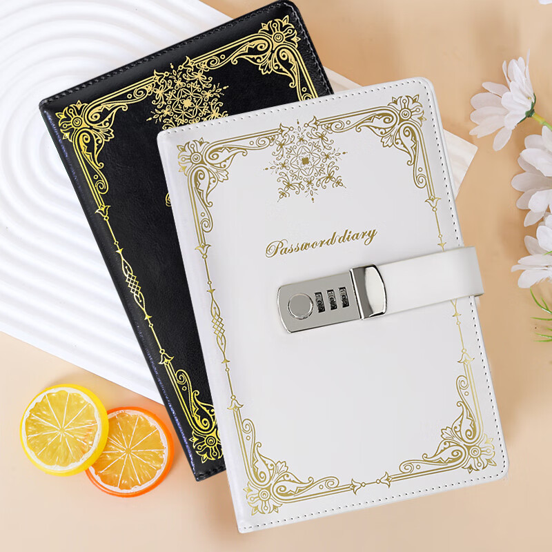 Weimei Password Lock Notebook A5 Password Diary Lockable Portable 25K High-Quality Thick 100-Page Journal Customizable Logo
