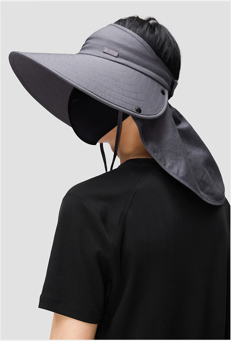 JIUMU Linen Sun Protection Hat, Men's Sun Hat, Sun Visor, Summer Hat, Face-Covering Cap, Neck-Protecting UV-Resistant Hat 11