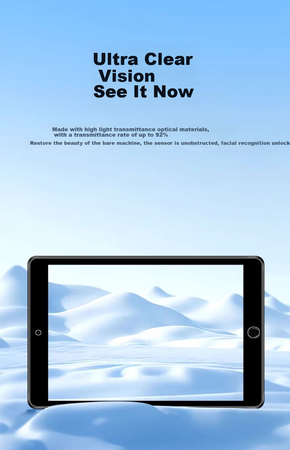 HBOALG Tempered Glass Screen Protector for Huawei MatePad Pro, 11-Inch Tablet Film, 2024 Model Tablet Protective Film, HD Anti-Drop Anti-Fingerprint Full-Screen Coverage Glass Film 12