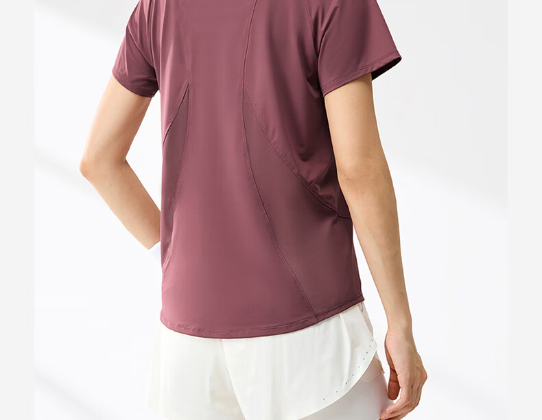 361° Women's Short-Sleeve Summer Clothing, New Cool-Feeling T-Shirt, Sun Protection Shirt, Ice Silk Athletic Running Top 662524116-2 24