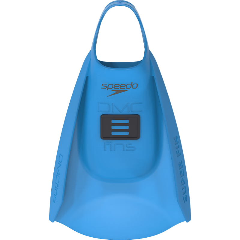 Speedo x DMC Super Elite Non-Slip Silicone Half-Foot Swim Fins Accessories Blue/Grey M-S