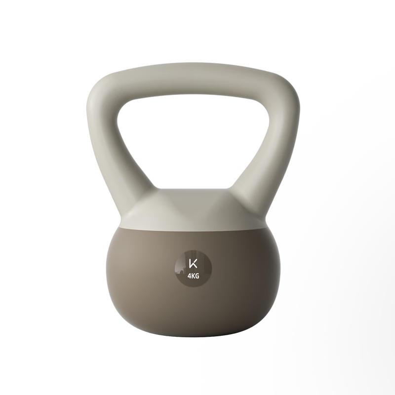 Keep Meila De Soft Kettlebell for Women's Fitness Home Use, Glute Shaping And Squatting Exercise, Miracle Brown, 4kg