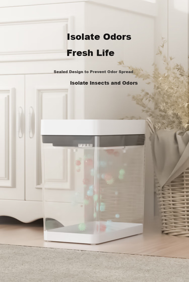 JD Original Double-Door Narrow Gap Automatic Bagging Smart Trash Can 10L Sensor for Home Bathroom Living Room Bedroom 7