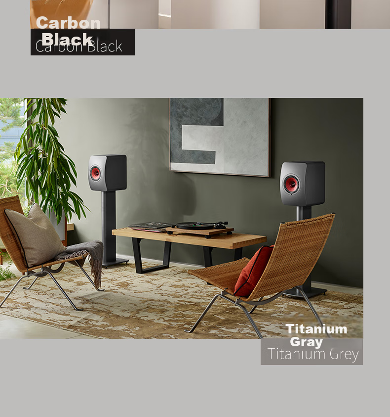 KEF LS50 Wireless II, Wireless HiFi Speaker, Home Living Room Desktop, 2.0 Stereo Active Audiophile-Grade TV Speakers, Hiplay Gift, Black 20