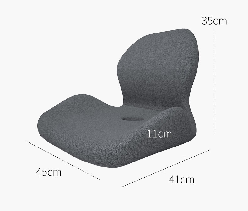 Youtengyouju YOTOK (Japan), Genuine Lumbar Support Cushion with Integrated Backrest, Office Chair Pad, Anti-Butt Pain Cushion for Long Sitting 6