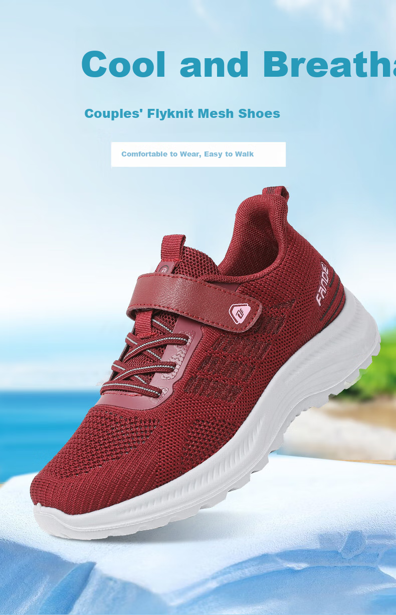 Ankang Summer Sports Shoes, Soft Sole, Middle-Aged And Elderly, Mesh Breathable, Walking Shoes for Mothers, Old Beijing Cloth Shoes for Women, A6009, Black, Size 39 1