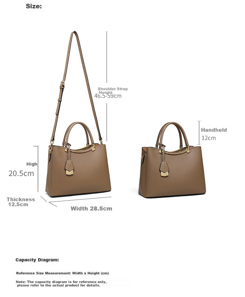 C.BANNER Leather Handbag, Women's Bag, Tote Bag, Large Capacity, Shoulder Crossbody, High-End Birthday Mother's Day Gift, Practical Present for Mom 5