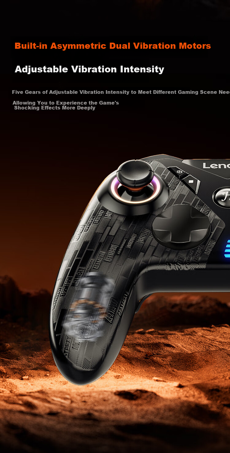 Lenovo S05 Wireless Game Controller Bluetooth Compatible with Xbox, Hall Trigger, Suitable for Switch 2, PC, Mobile Phone, Steam, Rescuer Dual Shadow Qijing Mingmo Yuanxu Zhuyou Black 11