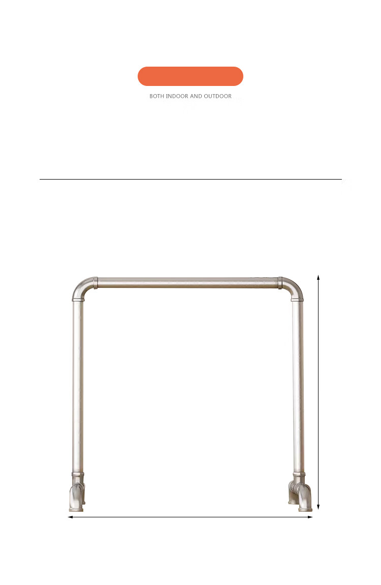 Annafu Floor Clothes Rack Coat Rack Bedroom Clothes Hanger Thickened Drying Rack YJ53 Length 1.6m Height 1.8m 12