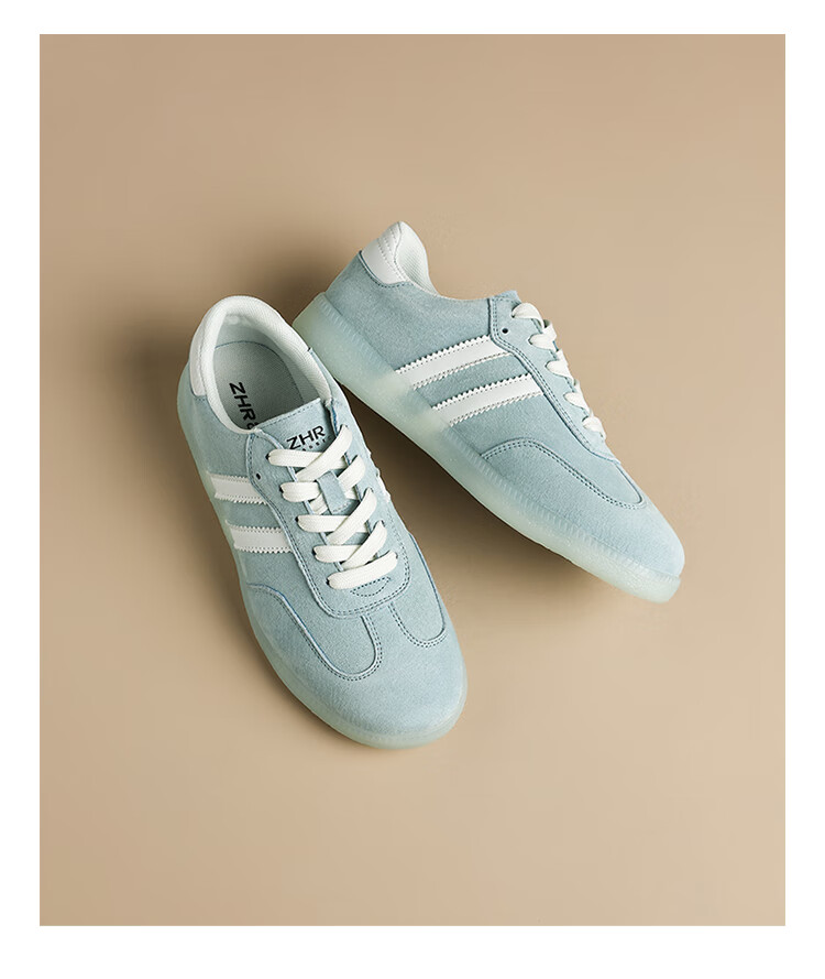 ZHR Dexun Women's Shoes, Fresh Dopamine Versatile Women's Shoes, Soft-Soled Comfortable Casual Shoes, M606, Blue, Size 39 10
