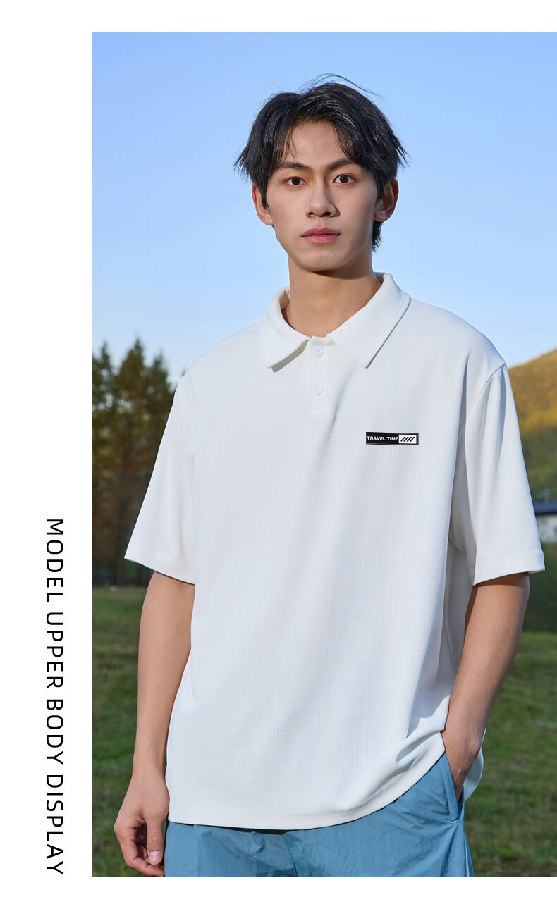Baleno Polo Shirt for Men, New Summer Style 2026, Casual Large Size Loose Short-Sleeve Trendy Collared Top for Me 6