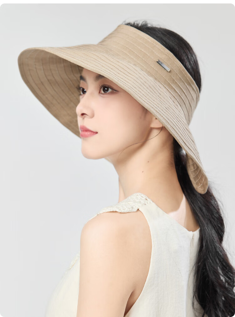 JIUMU Sun Protection Hat for Women, Sun Visor Cap, Sun Hat, Visor Cap, Cool Hat, Summer Outdoor Face-Covering UV Protection Hat for Wome 9