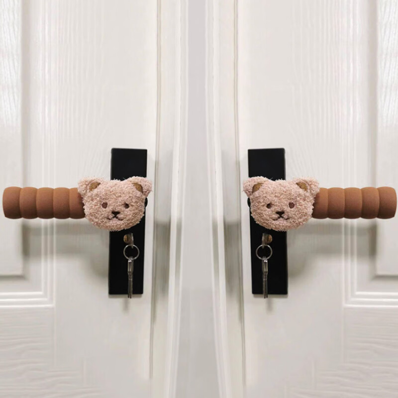 9I9 Door Handle Protectors, Child Safety Covers for Home Bedroom Doors, Cartoon Design, Set of 4, A5 Size