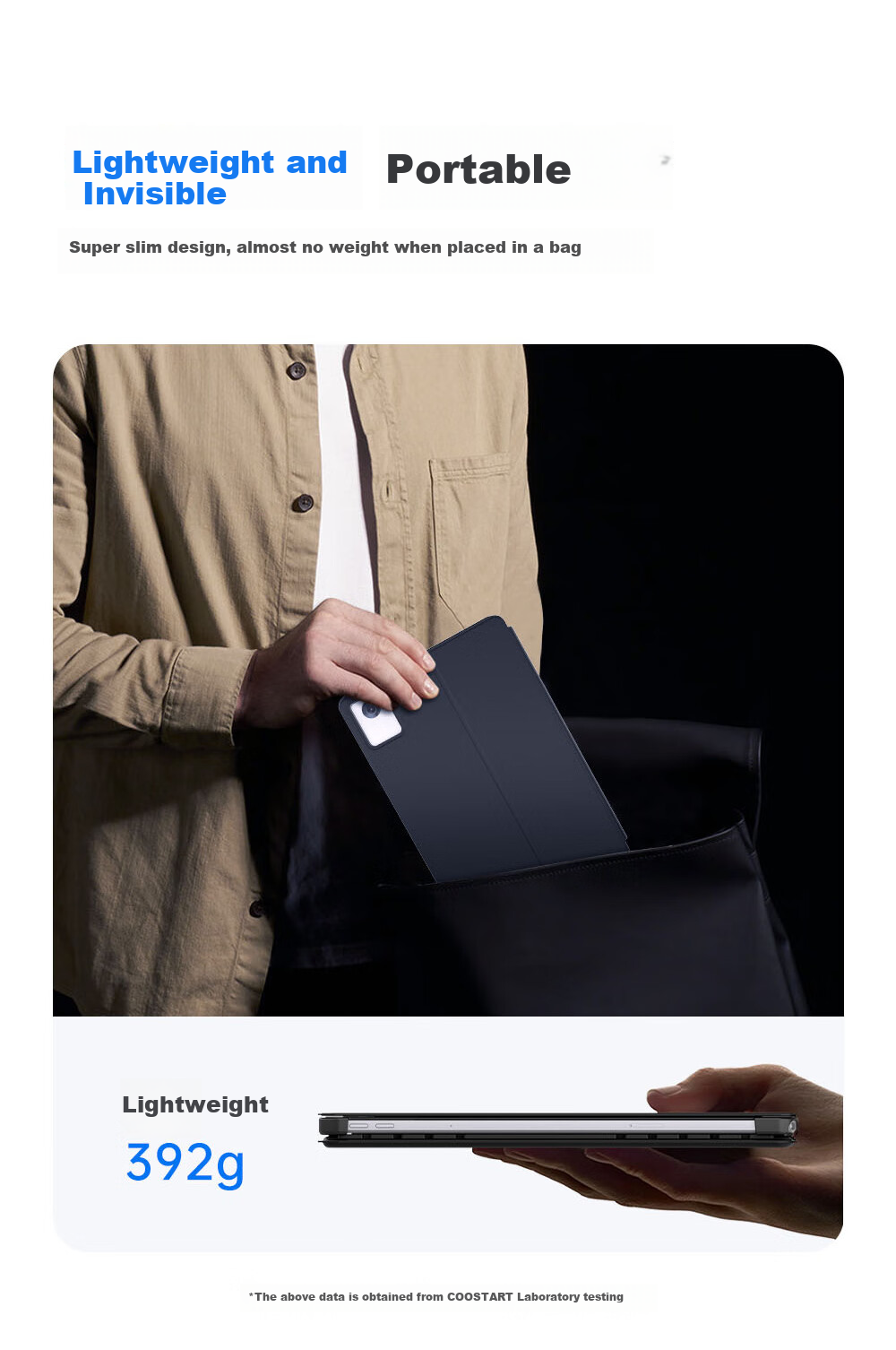 COOLSTART Keyboard Case for Lenovo Xiaoxin Pad 2024 / ZhaoYang K10 Integrated Smart Control Bluetooth Tablet Case 4