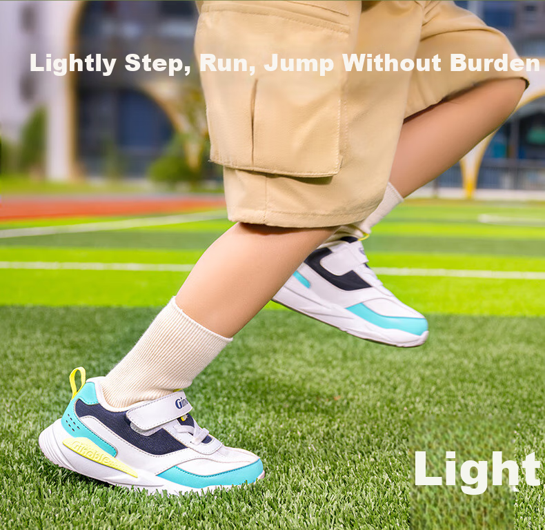 Ginoble Toddler Shoes for 18 Months to 5 Years Old Boys And Girls, Retro Trendy Children's Shoes, Spring 2025 GW1696 Bright White/Night Shadow Blue 3