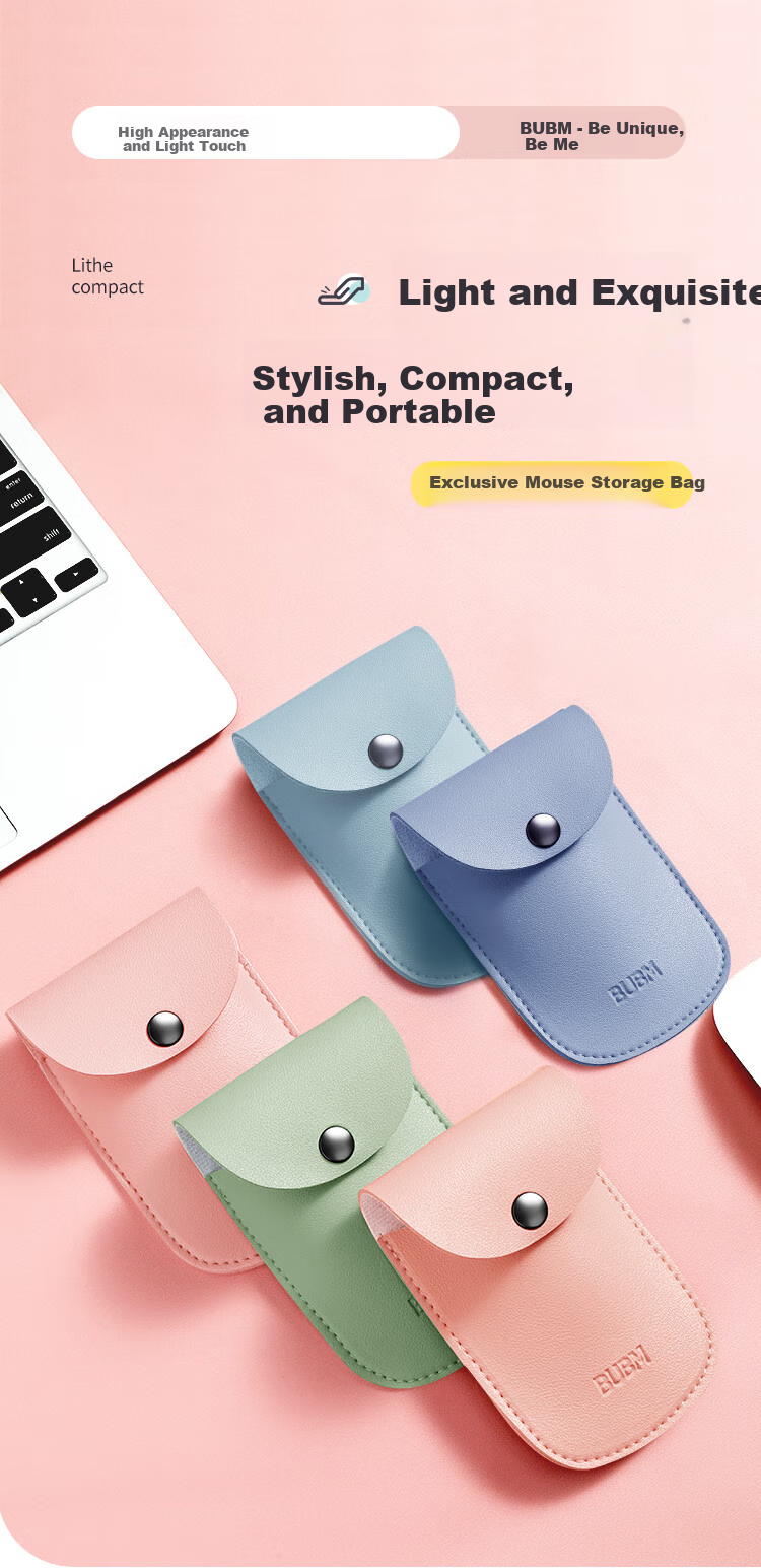 Biyoumei Travel Accessories, Protective Case for Wireless Bluetooth Mouse, Portable Storage Bag for Travel 1