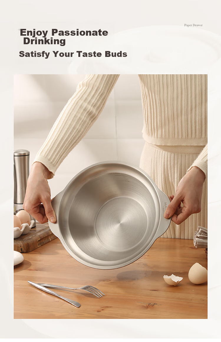 MAXCOOK Stainless Steel Bowl Set of Three, Extra Large And Thick Seasoning Bowl, Dough Mixing Bowl, Vegetable Washing Bowl, And Seasoning Bowl Set MCWS-3 2
