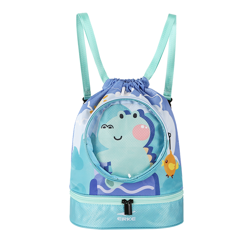 ERKE Children's Swim Bag with Wet And Dry Separation, Shoe Compartment, Waterproof Backpack for Boys And Girls, Universal Swimming Storage Bag