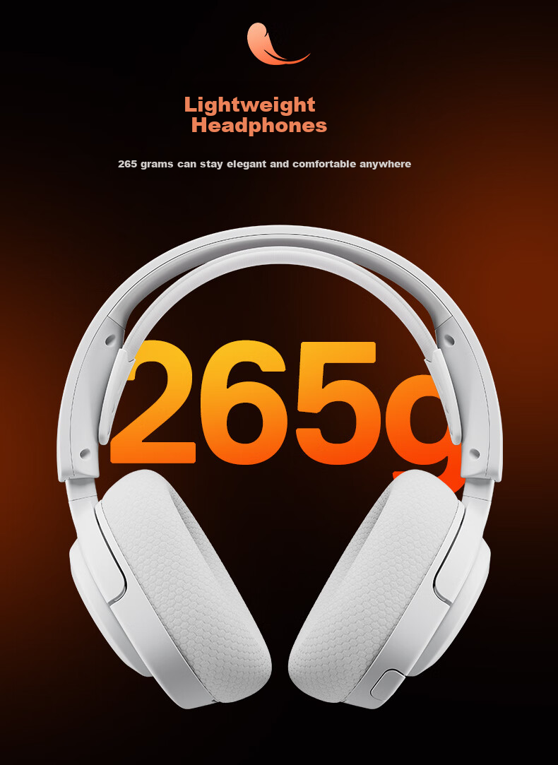 SteelSeries Hanbing Nova5P White, 2.4G/Bluetooth Headset, Dual Wireless Connection, Gaming E-Sports Computer Noise-Cancelling Headset, PS5 Enhanced, for CS:GO, PUBG, Gaokao 10