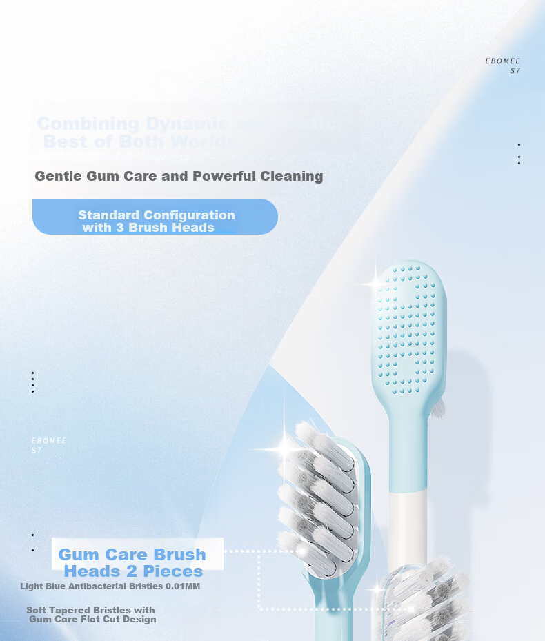 Ebonee Electric Toothbrush, Adult Couple Edition, Birthday Gift for Men And Women, Soft Bristles for Whitening, Dental Care Sonic Toothbrush, S7 Black Father's Day Gift 11