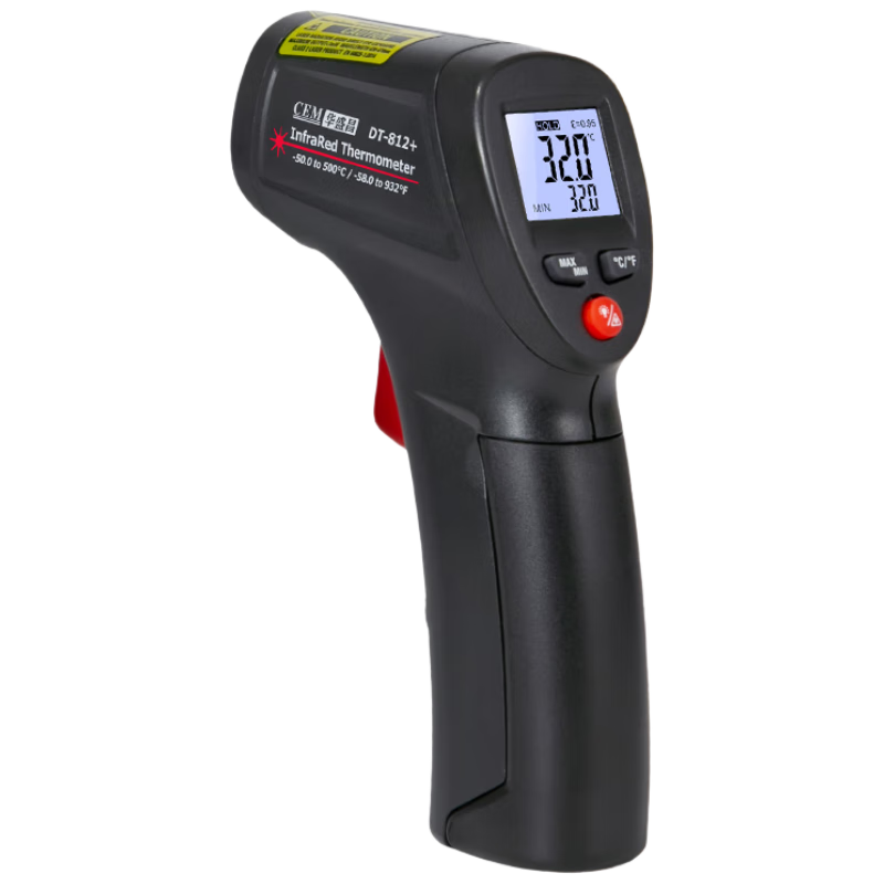 CEM DT-811+ Industrial Infrared Thermometer Temperature Gun High-Precision Oil Thermometer Kitchen Baking Oil Temperature Gun