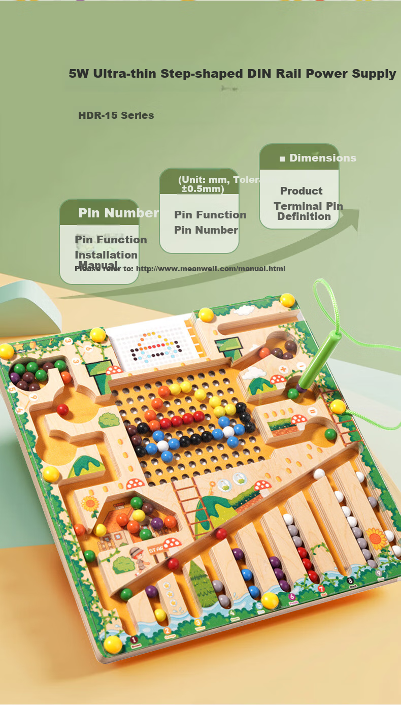 Lankupa Children's Educational Magnetic Bead Maze Writing Practice Toy for Focus Training, Gift for Boys And Girls Aged 3-6 8