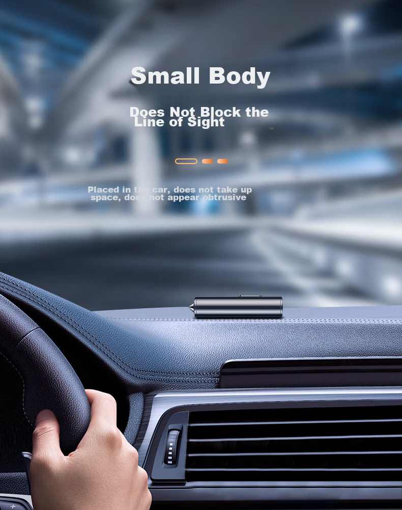 Jumu Car Safety Hammer, Temporary Vehicle Moving, Parking Removal Phone Number Plate, In-Car Air Freshener, Car Interior Window Breaker Perfume 17