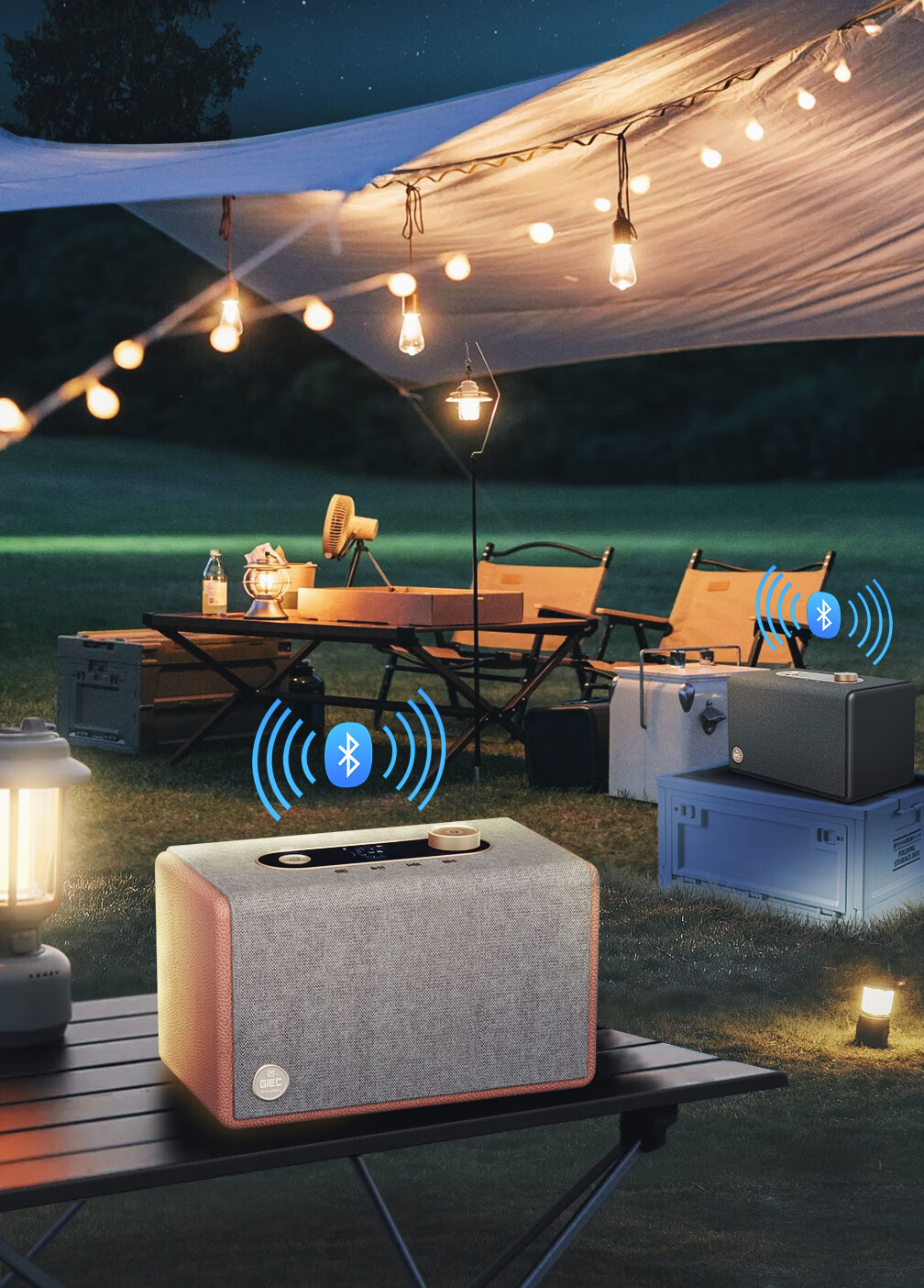 GIEC Q25 Speaker, WiFi Wireless Bluetooth, HiFi Audio System, Living Room Home Desktop Speaker, Combinable Home Theater, Multi-Room Connectivity, Lossless Sound Quality Premium Speaker 14