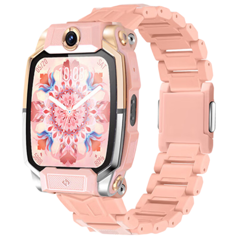 MSSM Compatible Watch Band for Xiaotiancailiao Z12/11/z10/z9/Z8A Children's Student Smartwatch, Magnetic Clasp Watchband for Z7S/Z6P/z3/D3/Q2A/z6s, Dawn Pink