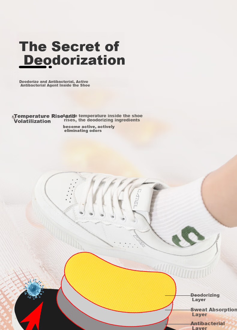 FOOTOPPO Shoe Deodorizer Sticker for Men, Sweat-Absorbing Odor-Preventing Insoles, Shoe Deodorizing Pads for Leather Shoes And Socks, Breathable And Antibacterial Odor Elimination Device 6