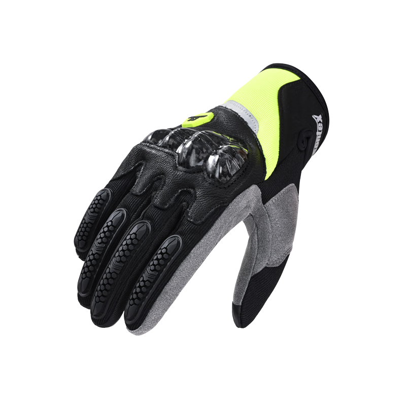 Mojue Motorcycle Riding Gloves Unisex M30 Carbon Fiber Summer Breathable Anti-Slip Anti-Fall L
