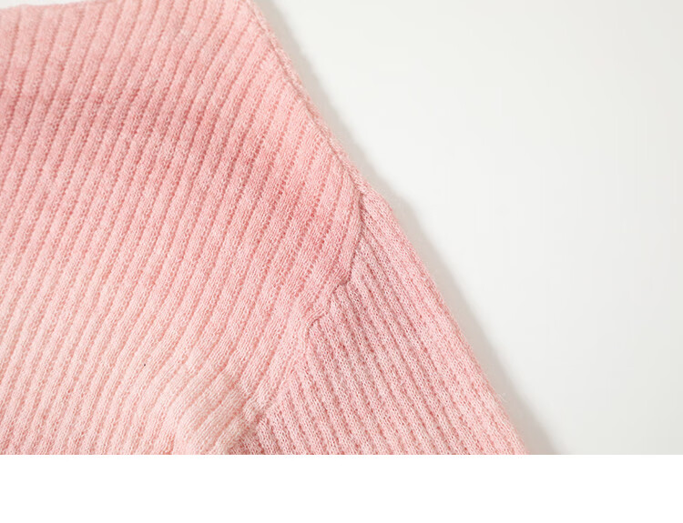 Demana Peach Blush Gradient Design Long Sleeve Knit Sweater Women Winter Crew Neck Pullover 13