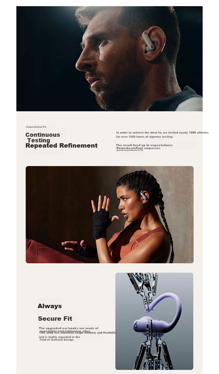 Beats Powerbeats Pro 2 Fully Wireless High-Performance Earphones [Qixi Gift] True Wireless Sports Earphones Compatible with Apple And Android Devices, Vibrant Purple 1